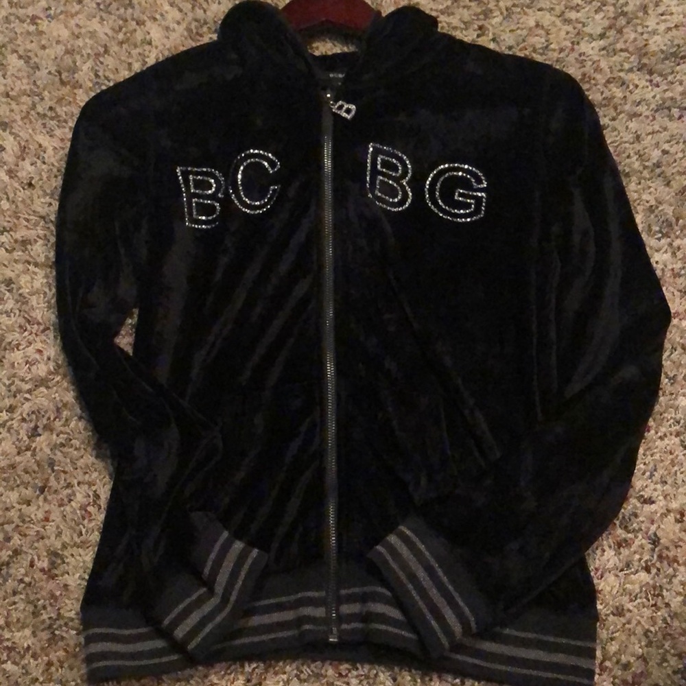 Size small velvet bcbg track jacket